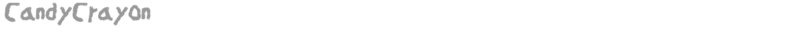 Candy Crayon font preview
